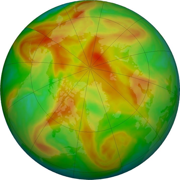 Arctic ozone map for 01 May 2023